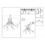 Потолочная люстра Ambrella light Traditional Loft TR80417