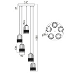 Подвесной светильник Vele Luce Extra VL6472P05