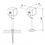 Ландшафтный светодиодный светильник Elektrostandard Visor 35142/S a057634