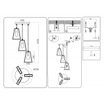 Подвесная люстра Ambrella light Traditional Loft TR80499