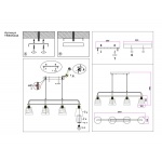 Подвесная люстра Ambrella light Traditional Modern TR303244