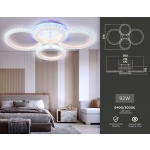 Потолочная светодиодная люстра Ambrella light Acrylica Original FA9524
