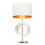 Настольная лампа Lumina Deco Fabi LDT 5531 CHR+WT