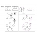 Потолочная люстра Ambrella light Traditional Modern TR303307