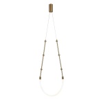 Подвесной светодиодный светильник Indigo Corda 14010/1P Brass V000062L