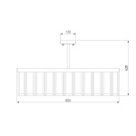 Потолочная люстра Bogates Eclipse 357/8 Smart