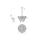 Подвесная люстра Vele Luce Diana VL3273P06