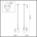 Подвесной светодиодный светильник Odeon Light Lia 4372/5L