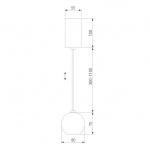 Подвесной светодиодный светильник Elektrostandard Giro 50215/1 Led хром a055675