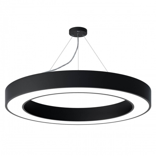 Подвесной светодиодный cветильник Geometria ЭРА Ring SPO-134-B-40K-056 56Вт 4000К черный Б0050565