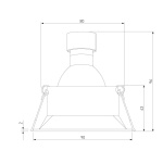 Встраиваемый светильник Elektrostandard Punto 25017/01 a065472