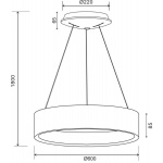 Подвесной светодиодный светильник Deko-Light Sculptoris 342186