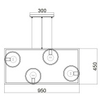 Подвесной светильник Vele Luce Speed VL6292P04