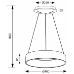 Подвесной светодиодный светильник Deko-Light Sculptoris 342184