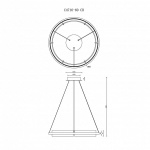 Подвесной светодиодный светильник iLedex Meridian C4716-60 CR