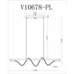 Подвесной светодиодный светильник Moderli True V10678-PL