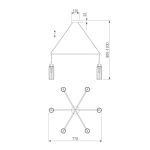 Подвесная люстра Eurosvet Gilian 60163/6 никель Smart