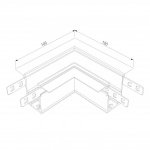 Коннектор L-образный внутренний Elektrostandard Slim Magnetic 85093/00 a057208