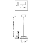 Подвесной светодиодный светильник Lightstar Acrile 738073