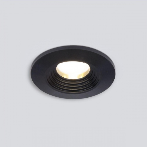 Встраиваемый светодиодный светильник Elektrostandard Gridi 9903 LED 3W 3000K COB BK черный a063923