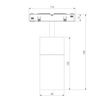 Трековый светодиодный светильник Elektrostandard Slim Magnetic Comfi 85188/01 a066516