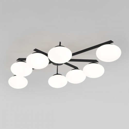 Потолочная люстра Eurosvet Opaline 70220/8 черный Smart