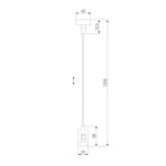 Подвесной комплект с вводом питания Elektrostandard Esthetic Magnetic 85154/00 a065438