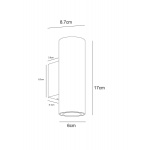 Уличный настенный светодиодный светильник Arte Lamp Torcular A1807AL-2BK