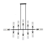 Подвесная люстра Indigo Saetta 11053/12R Black V000566