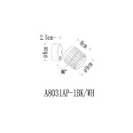 Спот Arte Lamp Atria A8031AP-1BK