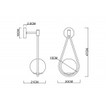 Бра Arte Lamp Matisse A7765AP-1BK