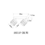 Спот Arte Lamp Atria A8031PL-2BK