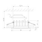 Встраиваемый светодиодный светильник Elektrostandard Combi 25067/LED a069005