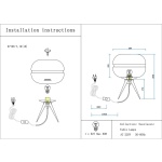 Настольная лампа Kink Light Омер 07706-T,19(16)