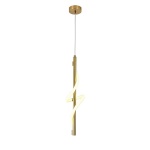 Подвесной светодиодный светильник Indigo Intreccio 14025/1P Brass V000144L