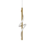 Подвесной светодиодный светильник Indigo Intreccio 14025/1P Brass V000144L