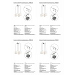 Подвесная люстра Vitaluce V3089-1/4S