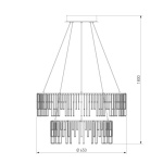 Подвесной светодиодный светильник Bogates Firefly 454/2