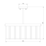 Потолочная люстра Bogates Eclipse 358/5 Smart