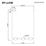 Подвесной светодиодный светильник ST Luce Peek SL6120.403.03