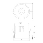 Встраиваемый светодиодный светильник Elektrostandard Forte 25071/LED a069412