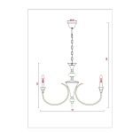 Подвесная люстра Arte Lamp Collinetta A4094LM-8WH