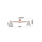 Потолочная люстра Arte Lamp Meleph A4096PL-5BR