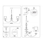 Подвесная люстра Ambrella Light High Light Ceramo Classic LH75024