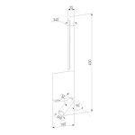 Настенный светодиодный светильник Elektrostandard Sarca LED 3000K 40111/LED латунь a066400