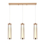 Подвесной светодиодный светильник Indigo Rilucente 11061/3P Gold V000150L