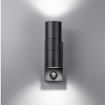 Уличный настенный светильник Arte Lamp Mistero A3322AL-2BK