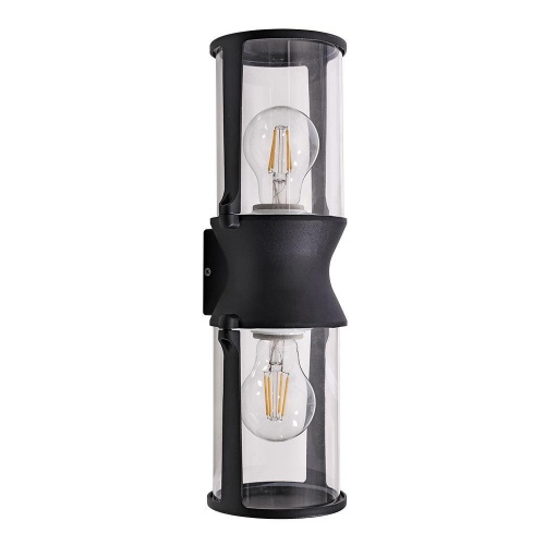 Уличный настенный светильник Arte Lamp Minchir A8306AL-2BK