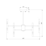 Подвесная люстра Bogates Bastone 345 Smart