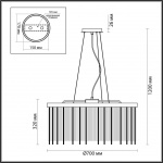 Подвесная люстра Odeon Light Hall York 4788/10